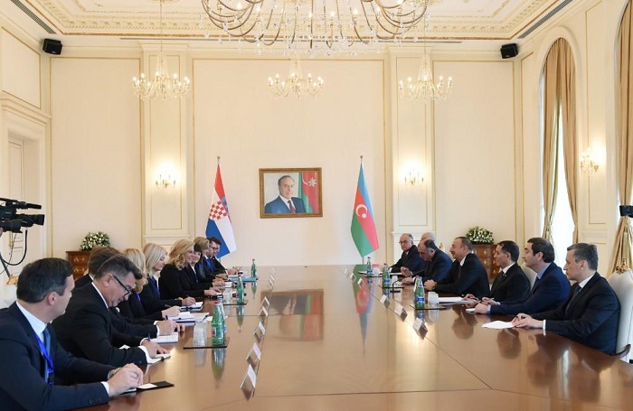 Presidents of Azerbaijan and Croatia meet in expanded format - PHOTOS, UPDATING